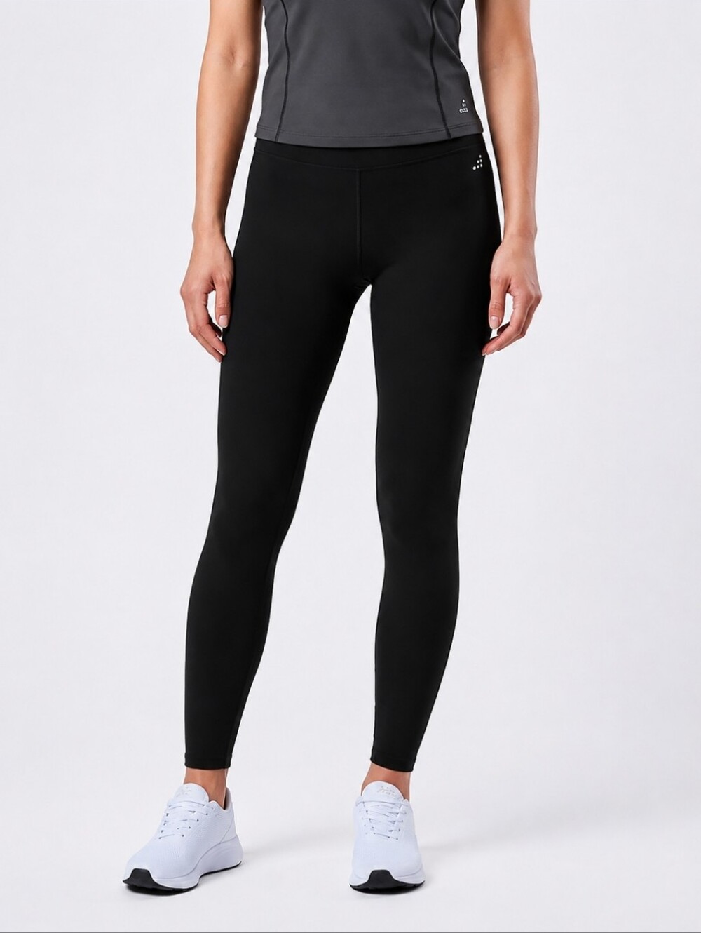 Y0133. Black BCG Women's Cold Weather High-Waisted Leggings Large